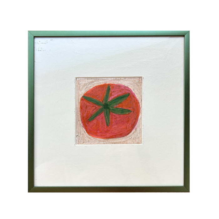 Original Oil Pastel on Paper, Framed | "Rutgers"