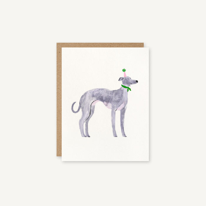 Italian Greyhound | Hand Illustrated Birthday Celebration Card