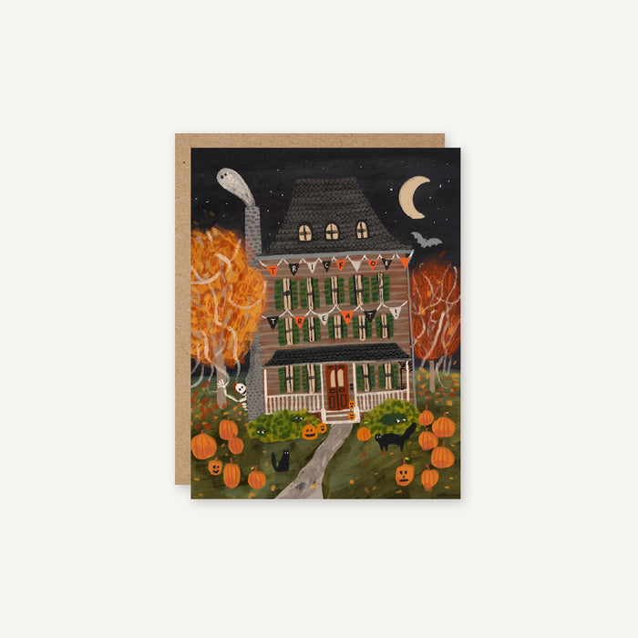 Haunted House - Seasonal Fall & Halloween Card