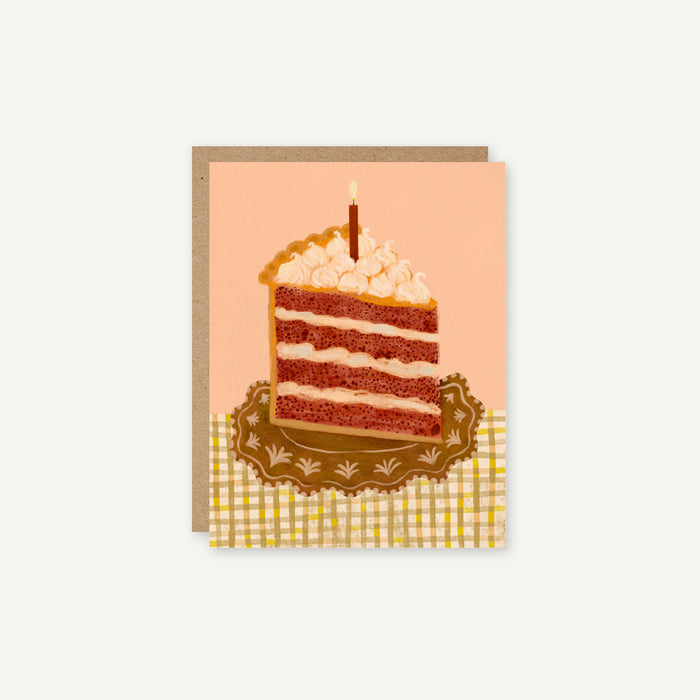 Autumn Cake - Seasonal Autumn Birthday Cake Card for Fall & Thanksgiving Birthdays