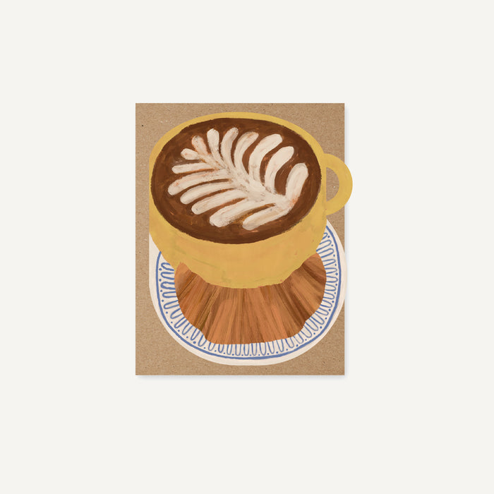 Latte & Croissant - Coffee & Croissant Thank You Gratitude Card