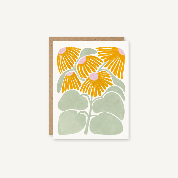 Black Eyed Susans - Abstract Flowers & Floral Everyday Card