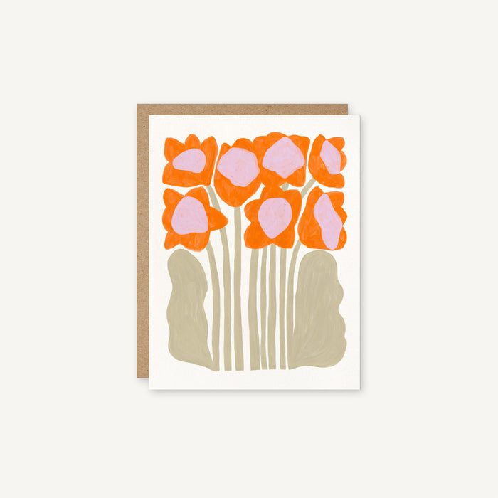 Daffodils - Abstract Flowers Everyday Card
