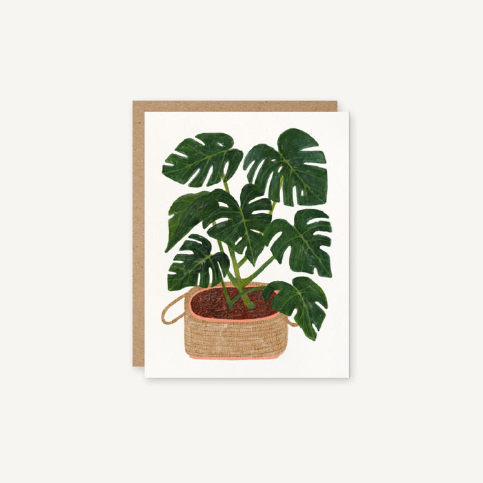 Monstera deliciosa - Potted Houseplant Everyday Card